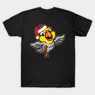 'Cockatiel Santa' Cool Christmas Cocktail T-Shirt